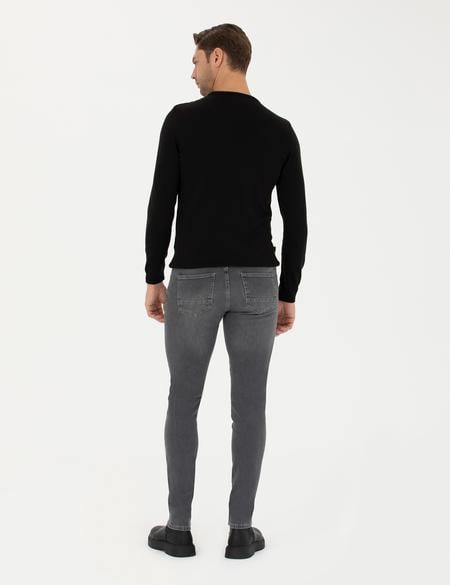 Gri Slim Fit Jean Pantolon - 50278201043