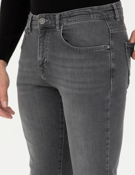 Gri Slim Fit Jean Pantolon - 50278201043
