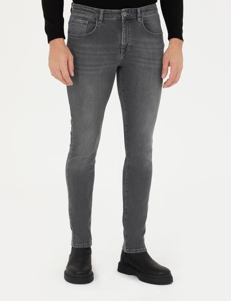 Gri Slim Fit Jean Pantolon - 50278201043