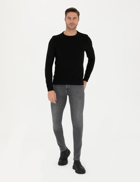 Gri Slim Fit Jean Pantolon - 50278201043