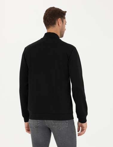 Siyah Regular Fit Sweatshirt
