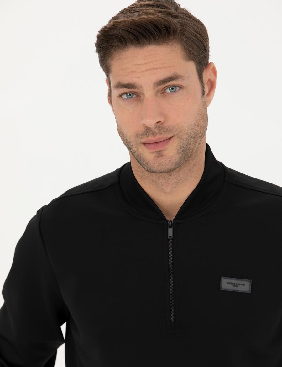 Siyah Regular Fit Sweatshirt