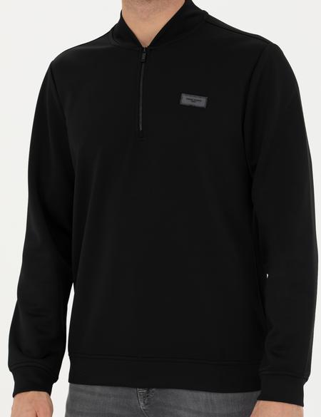 Siyah Regular Fit Sweatshirt - 50279533005