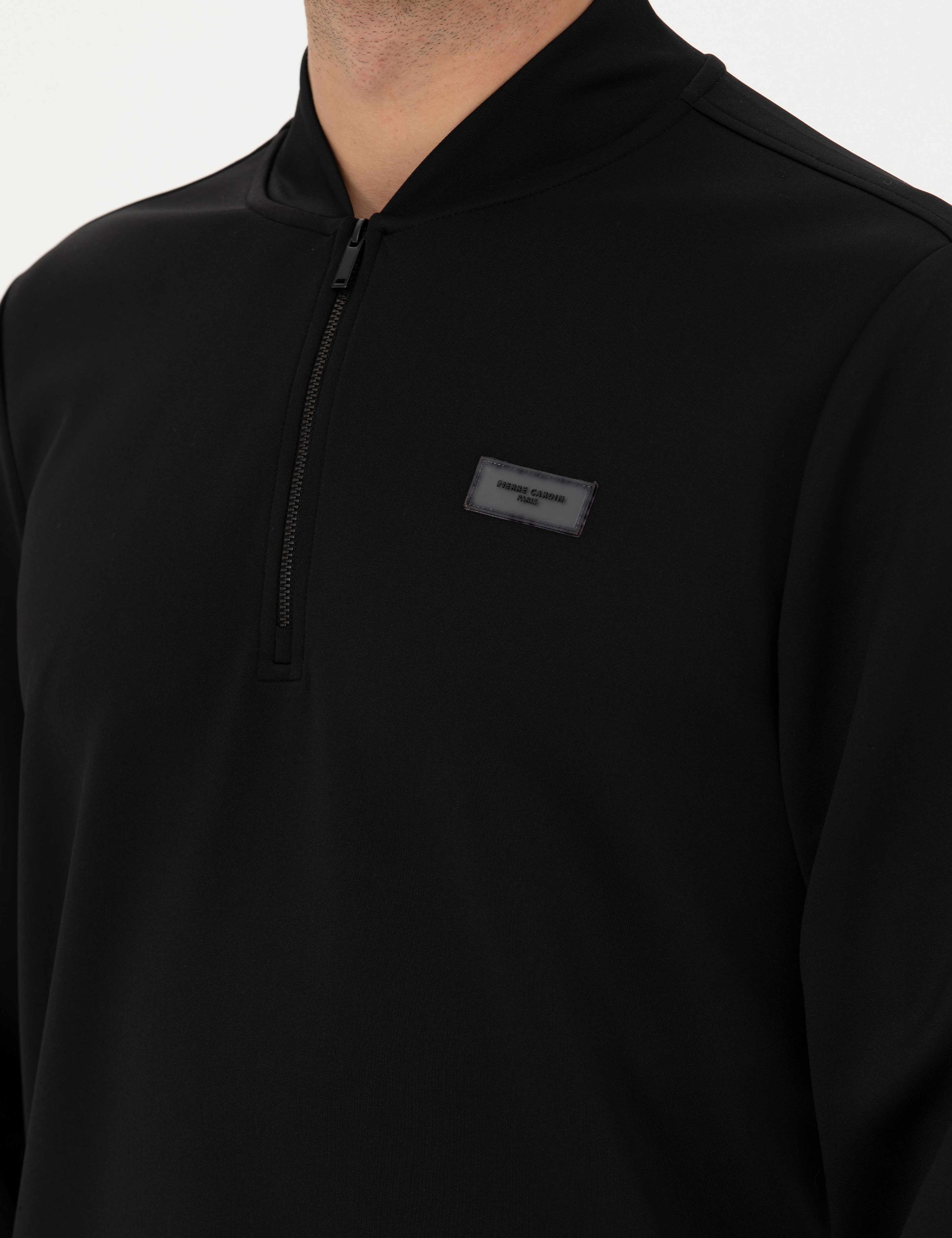 Siyah Regular Fit Sweatshirt - Image 7