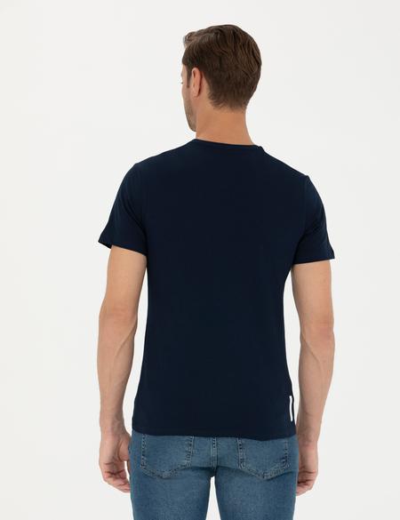 Lacivert Slim Fit Tişört - 50272514025