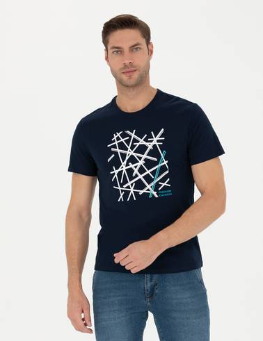 Lacivert Slim Fit Tişört