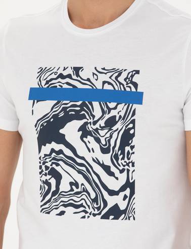 Beyaz Slim Fit Tişört