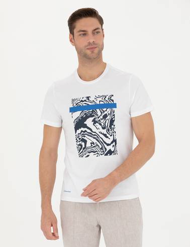 Beyaz Slim Fit Tişört