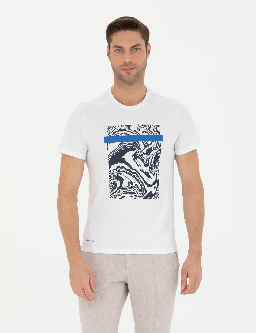 Beyaz Slim Fit Tişört