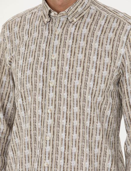 Haki Regular Fit Uzun Kollu Gömlek - 50273550025