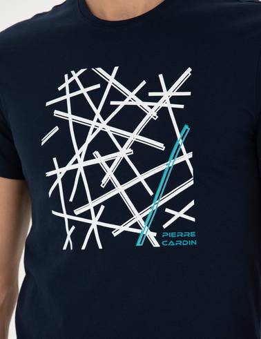 Lacivert Slim Fit Tişört