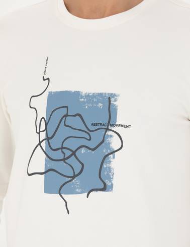 Ekru Regular Fit Sweatshirt