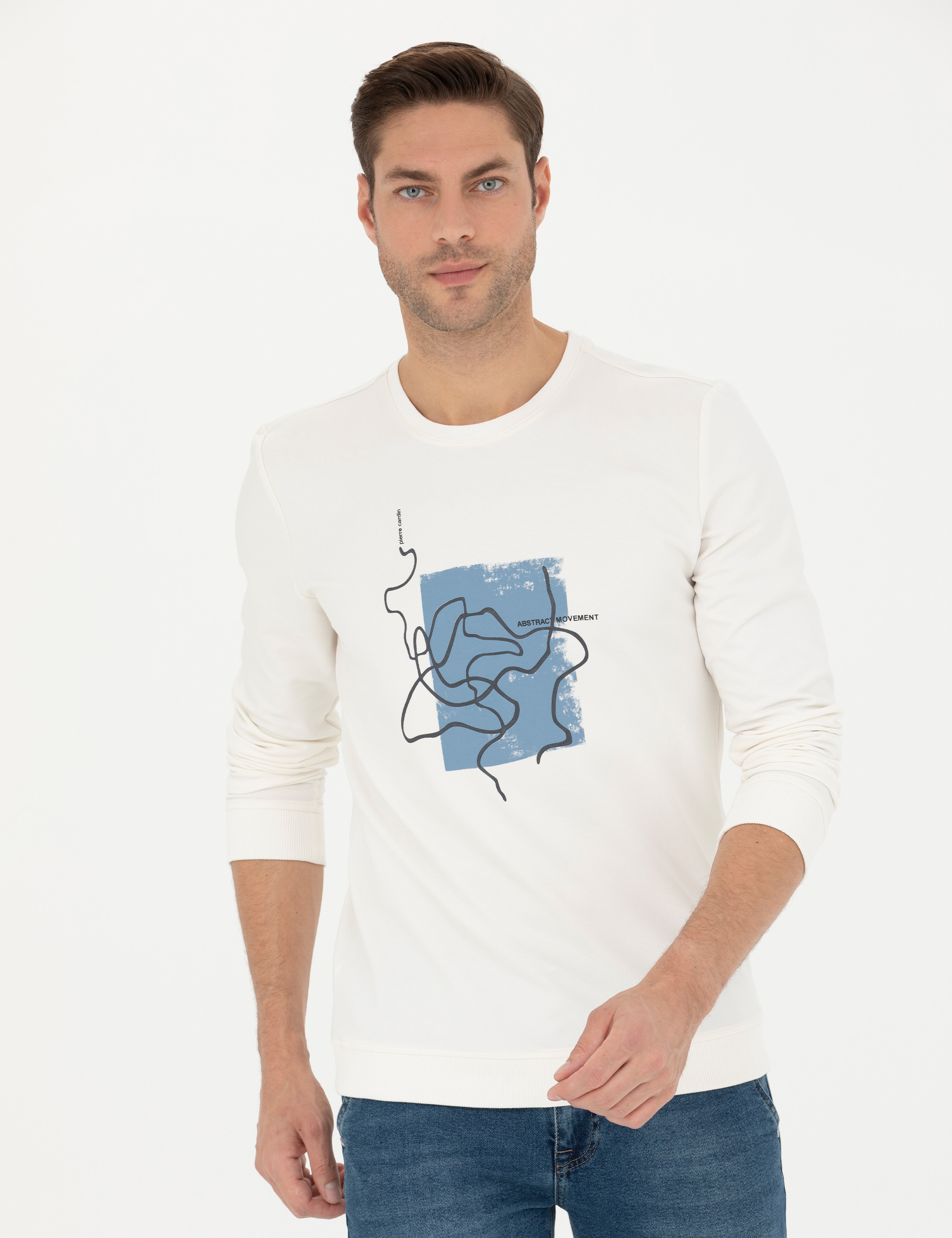 Ekru Regular Fit Sweatshirt - Image 1