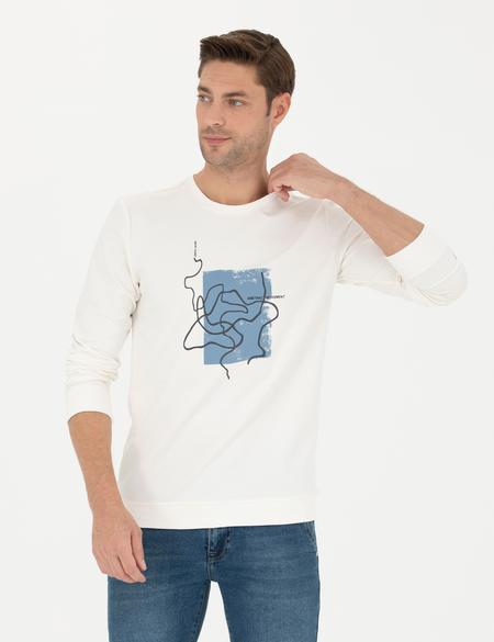 Ekru Regular Fit Sweatshirt - 50273417017