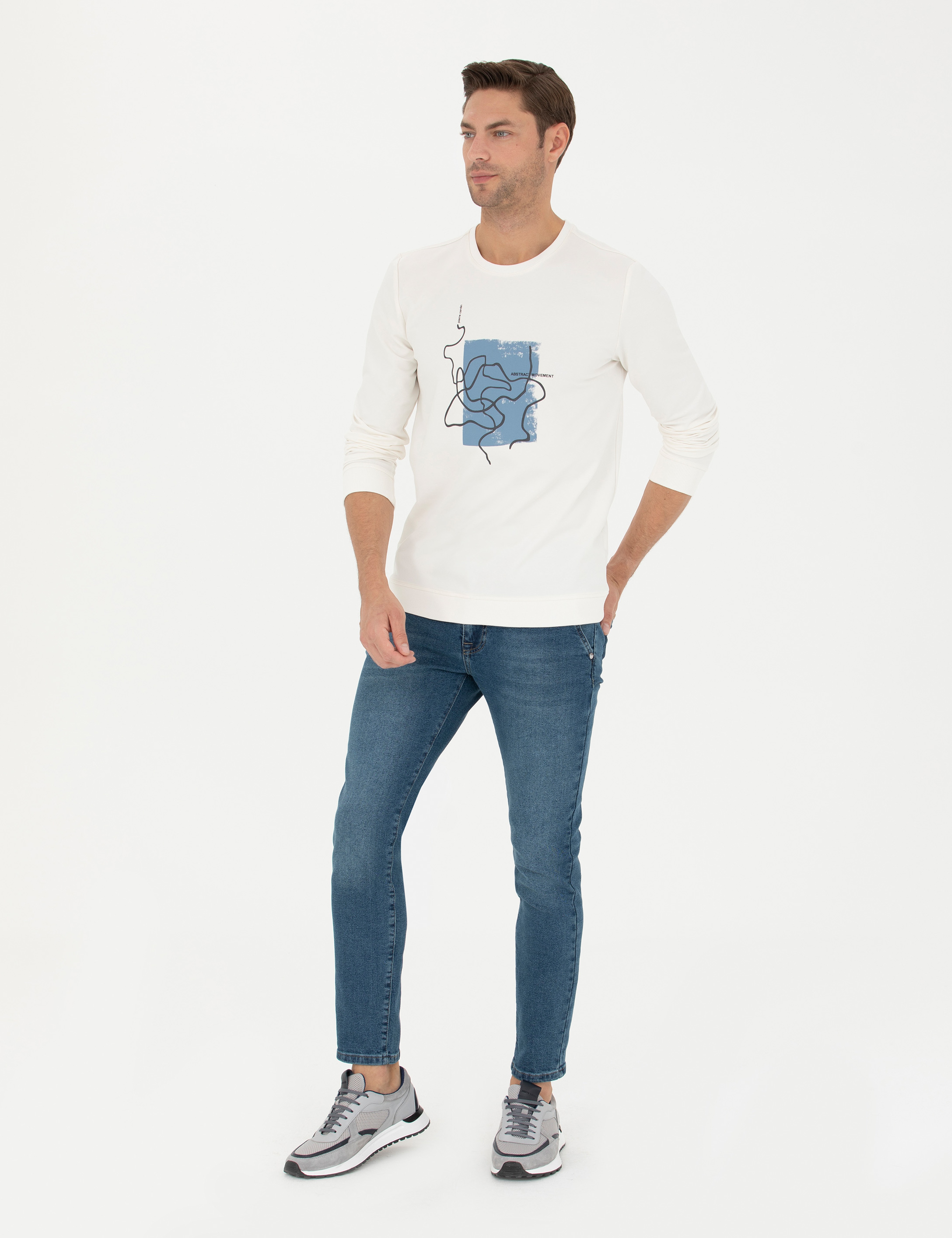 Ekru Regular Fit Sweatshirt - Image 4