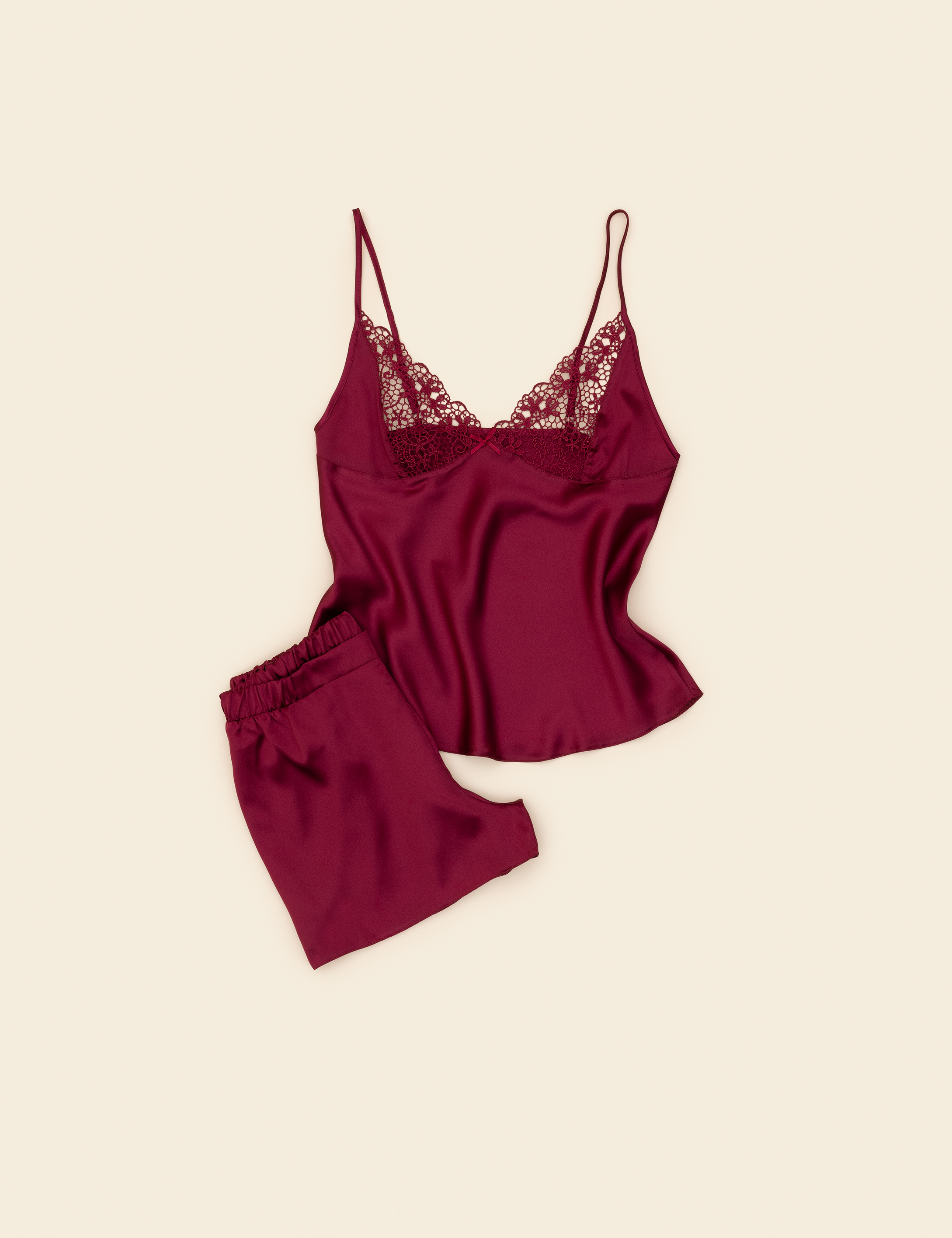 Bordo Saten 6'lı Çeyiz Seti - Image 4
