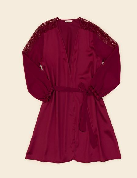 Bordo Saten 6'lı Çeyiz Seti - 50285169009