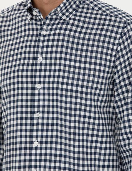 Lacivert Regular Fit Uzun Kollu Gömlek - 50277737035