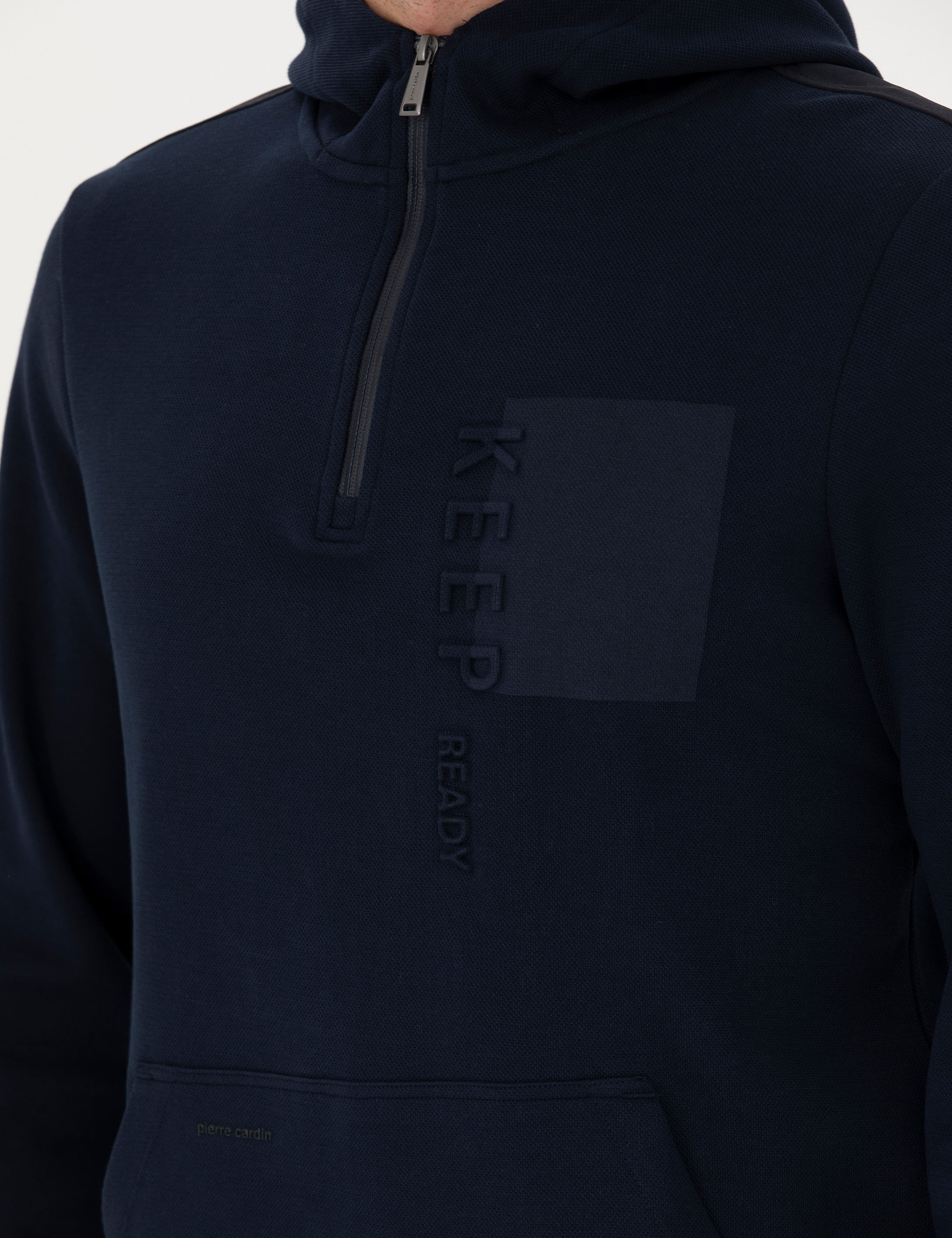 Pierre Cardin Lacivert Regular Fit Kapüşonlu Sweatshirt görsel 7