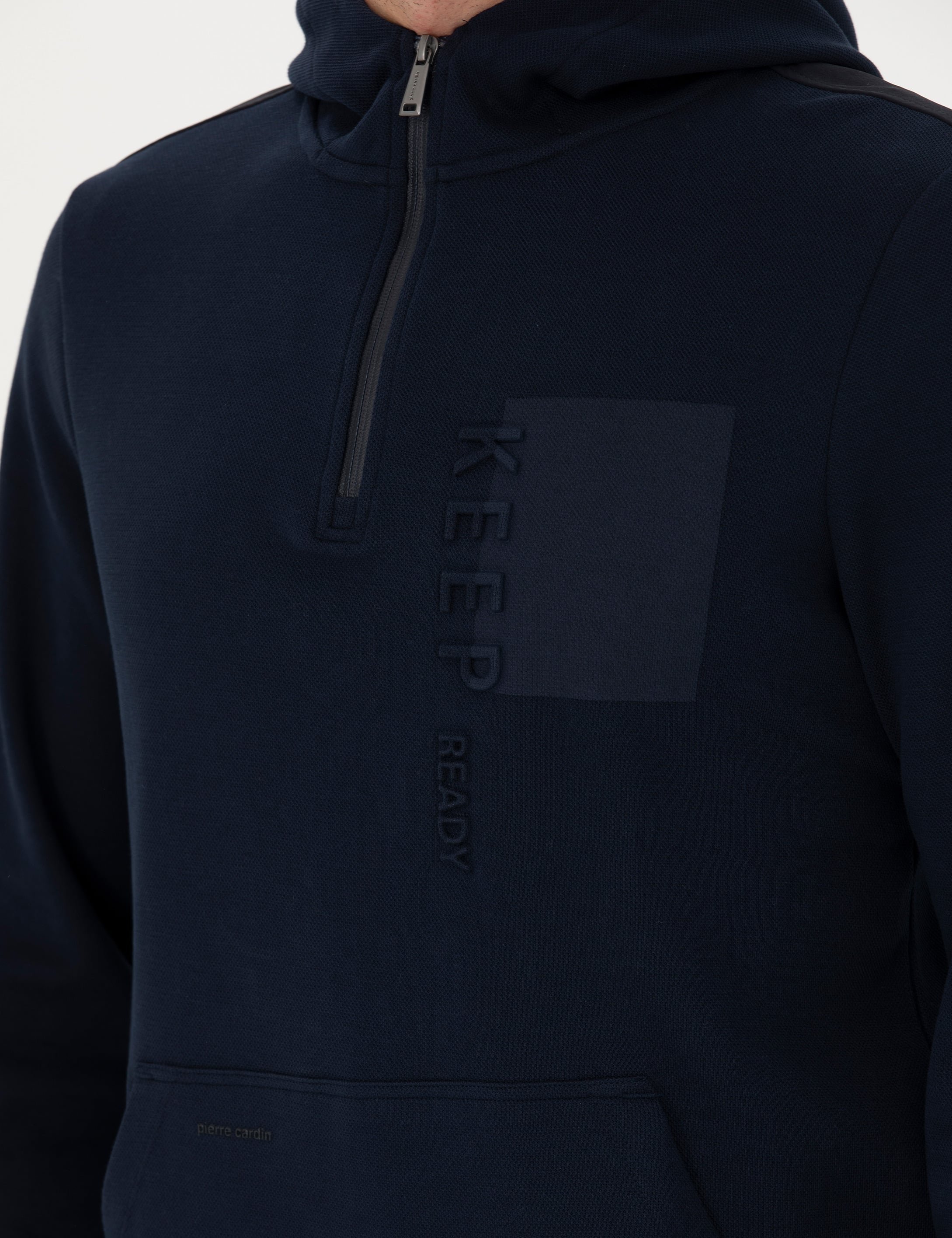 Lacivert Regular Fit Kapüşonlu Sweatshirt