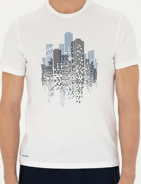 Ekru Slim Fit Tişört - 50273896017