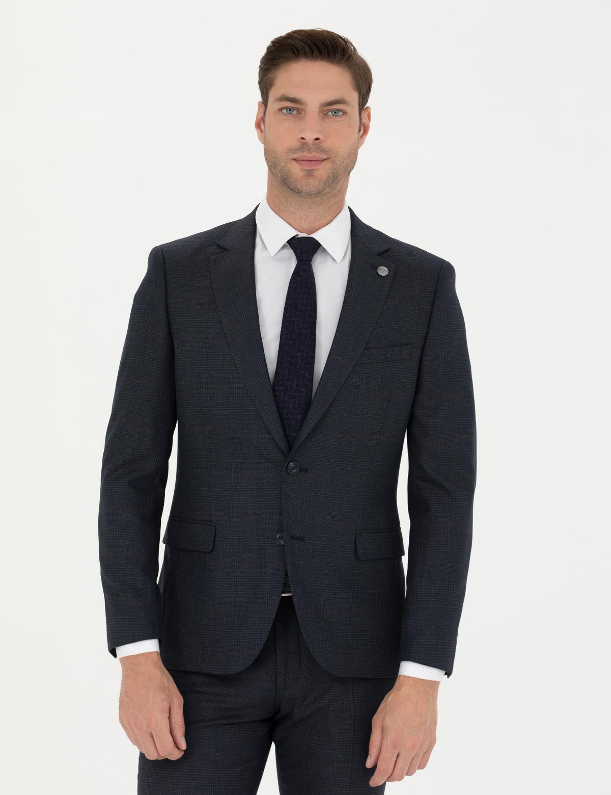 Lacivert Ex. Slim Fit Takım Elbise - 50278576020