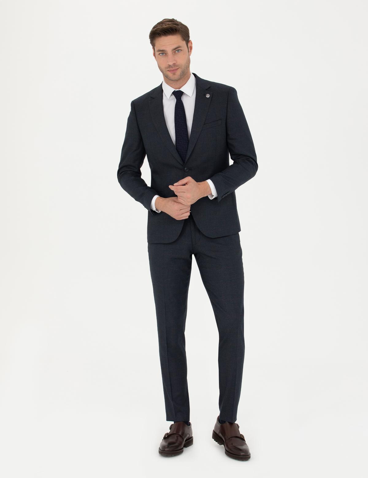 Lacivert Ex. Slim Fit Takım Elbise