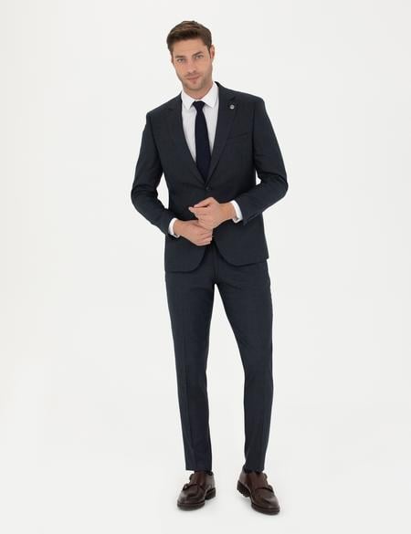 Lacivert Ex. Slim Fit Takım Elbise - 50278576020