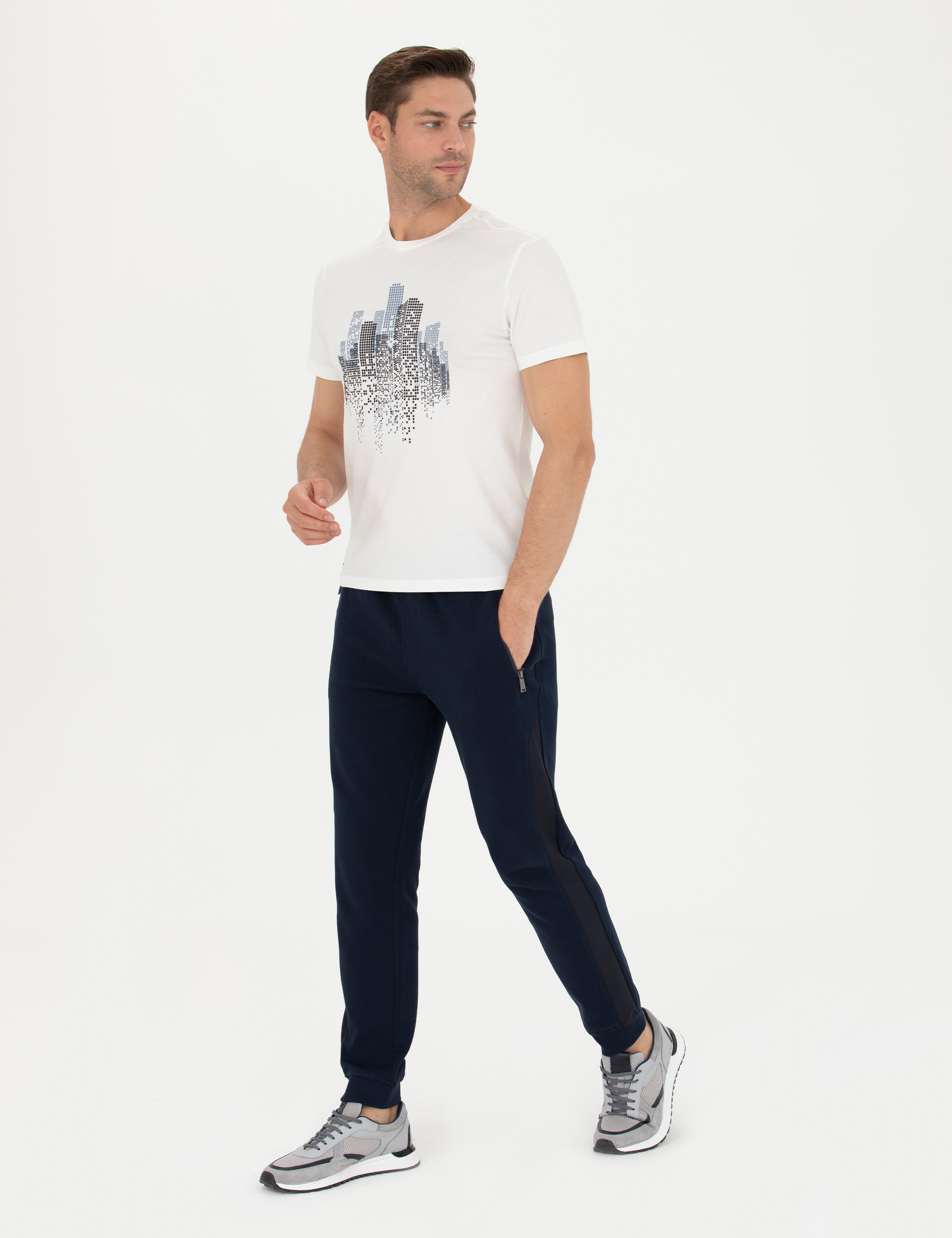 Lacivert Slim Fit Eşofman Altı - Image 3