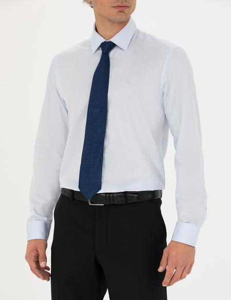 Açık Mavi Slim Fit Uzun Kollu Gömlek - 50275691015