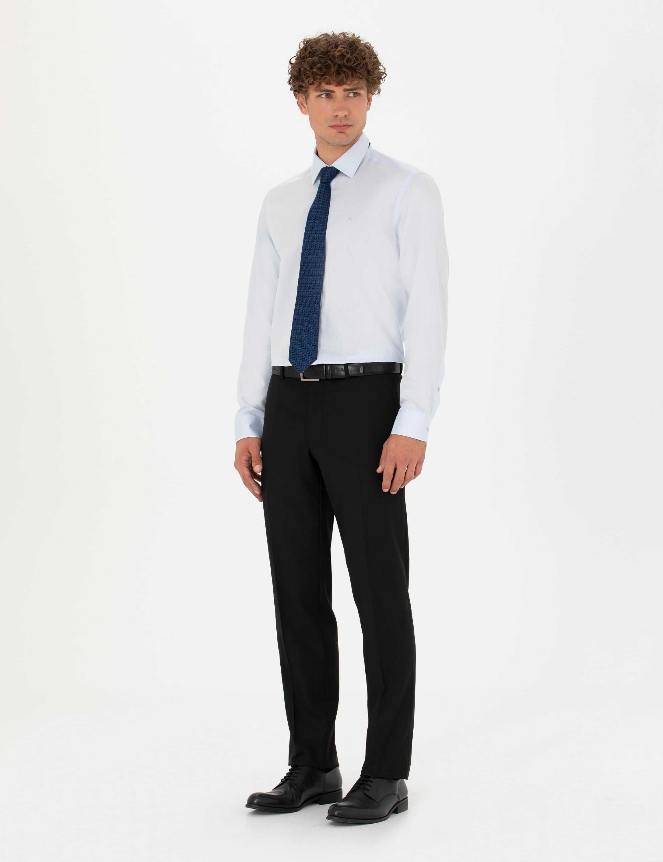 Pierre Cardin Açık Mavi Slim Fit Uzun Kollu Gömlek görsel 4