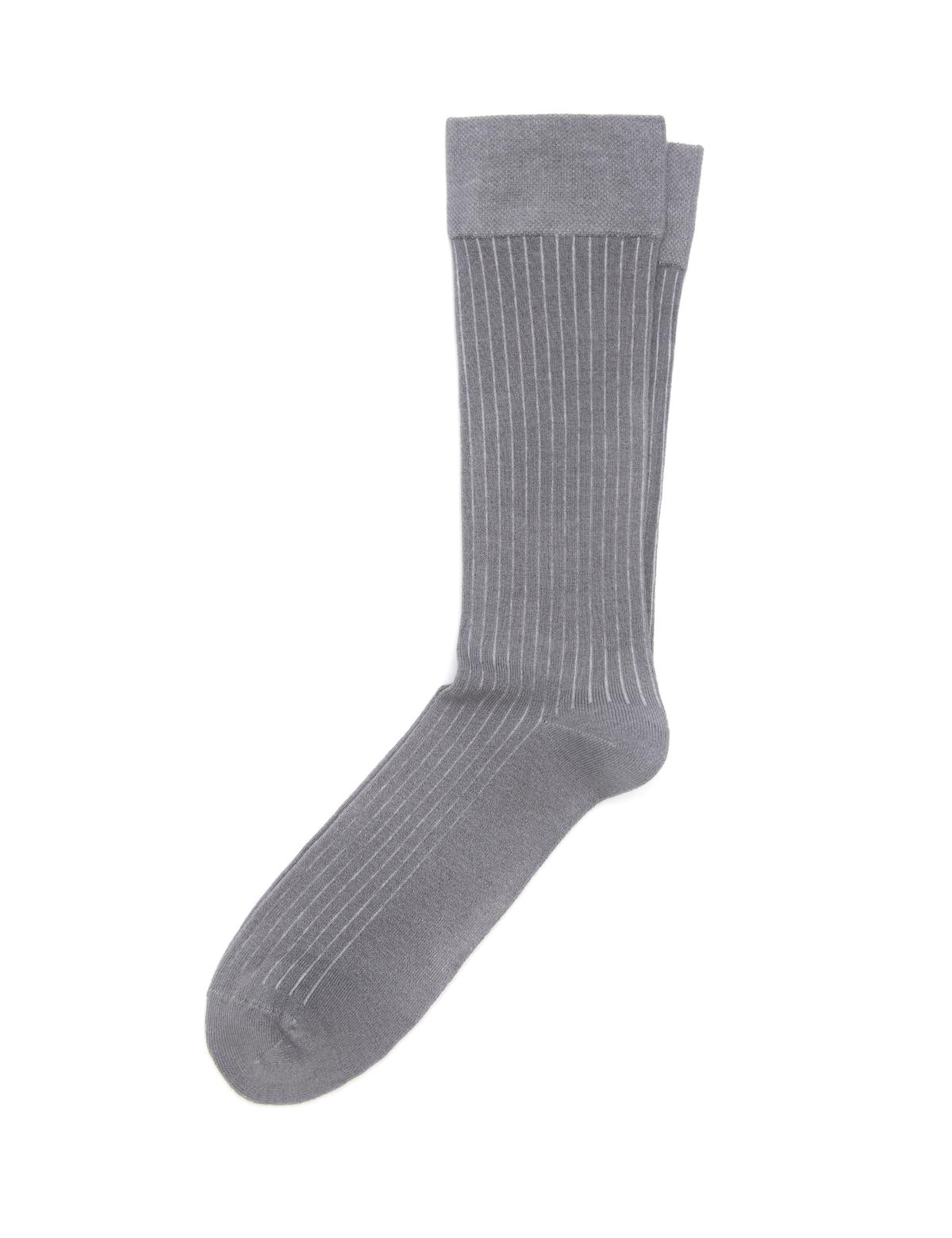 Erkek Gri Çorap - 50280853002