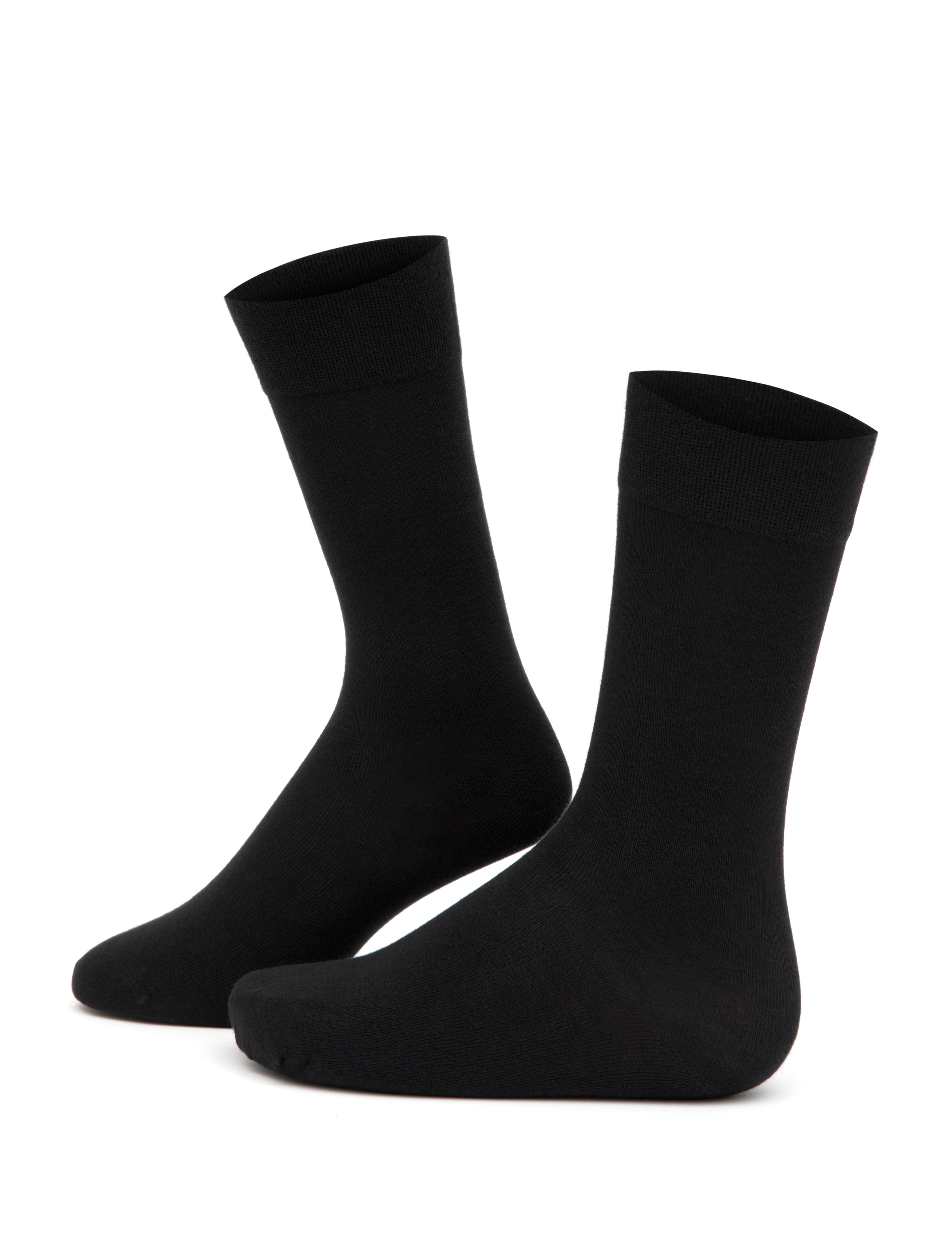 Erkek Bambu Karışımlı Siyah Soket Basic Çorap - Image 1