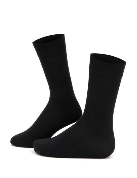 Erkek Bambu Karışımlı Siyah Soket Basic Çorap - 50280855001