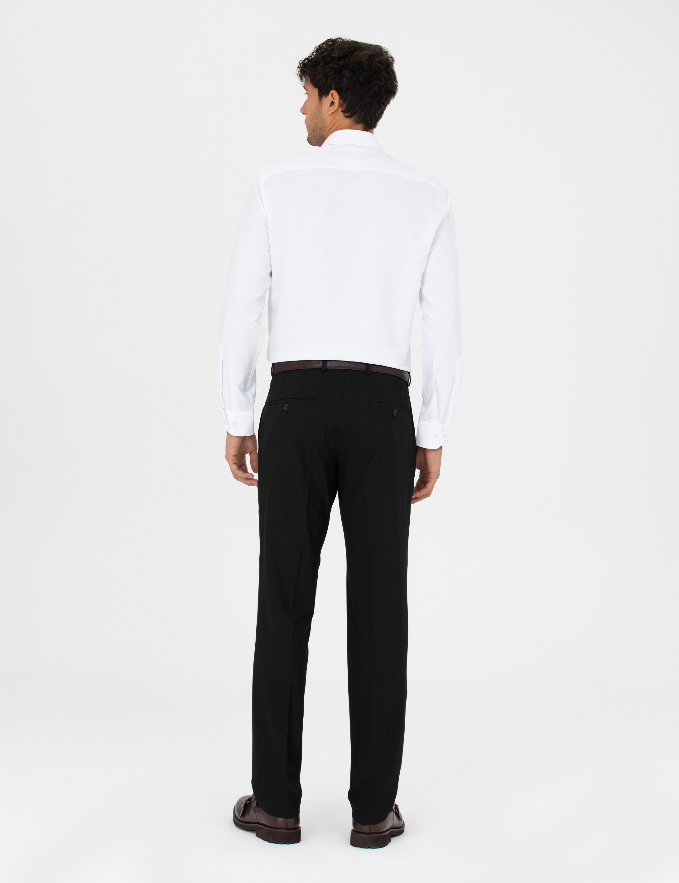 Siyah Slim Fit Kumaş Pantolon