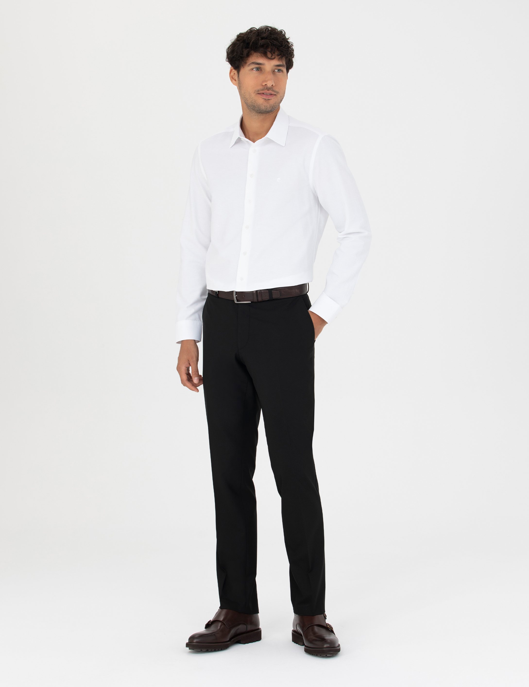 Siyah Slim Fit Kumaş Pantolon