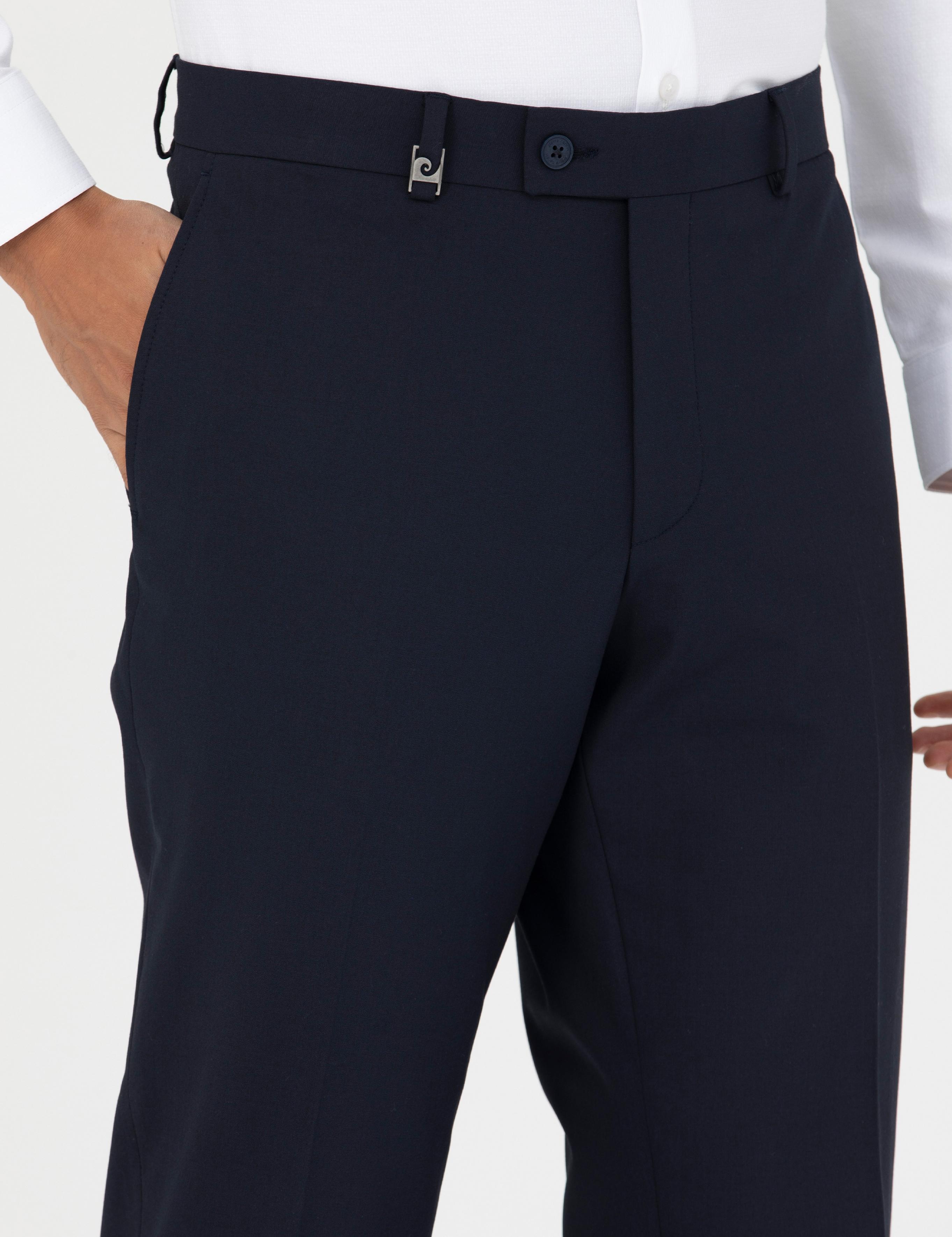 Lacivert Slim Fit Kumaş Pantolon