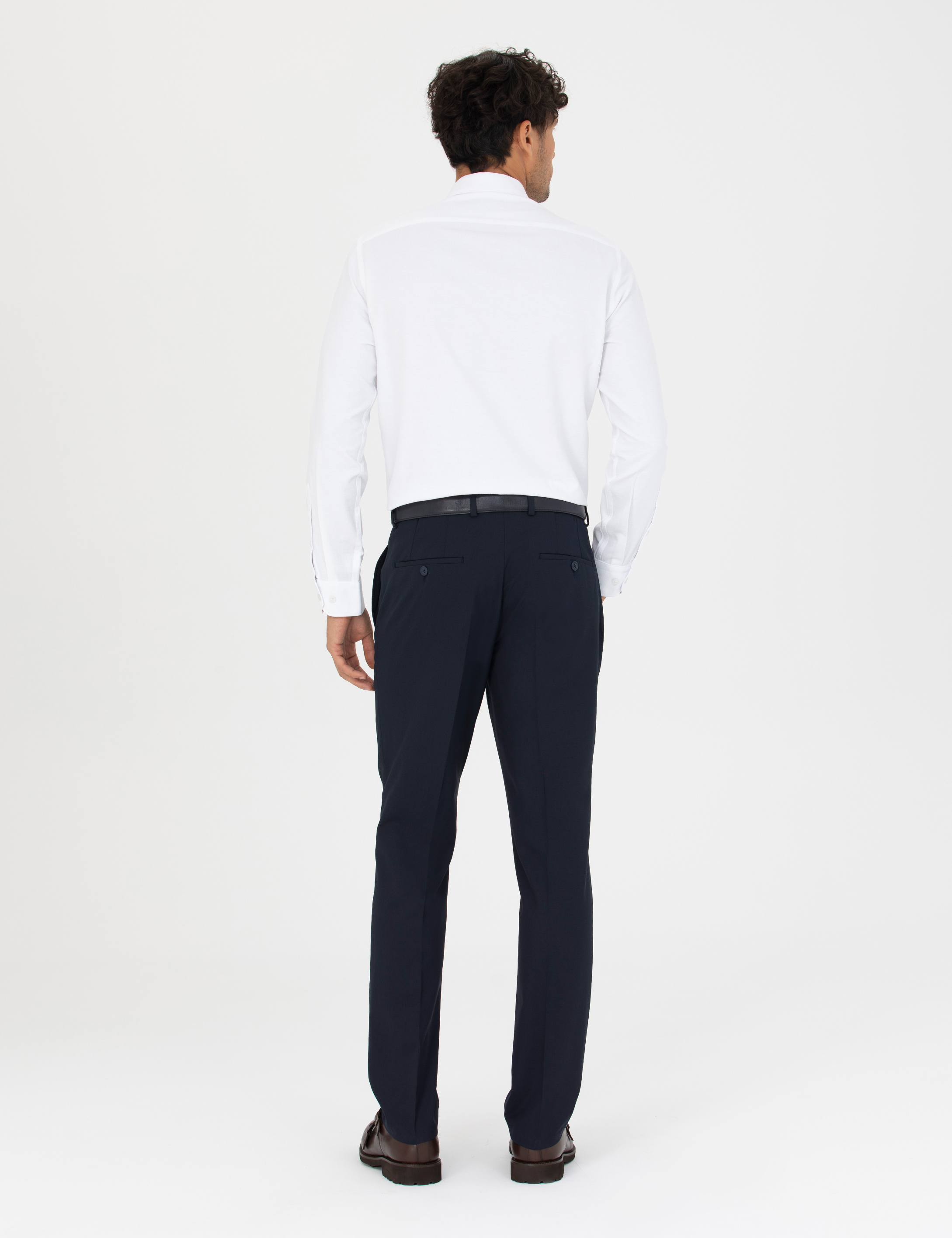 Lacivert Slim Fit Kumaş Pantolon