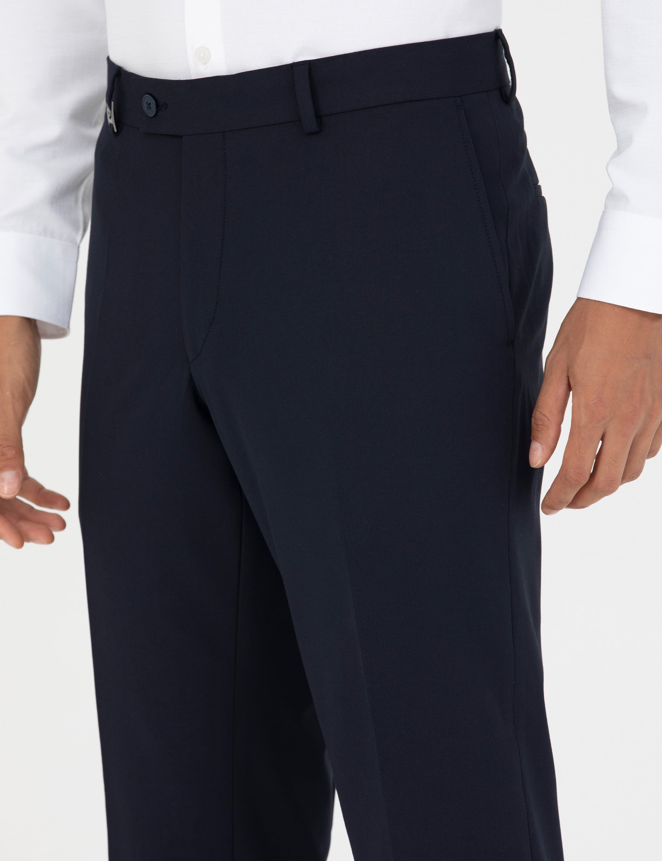Lacivert Slim Fit Kumaş Pantolon