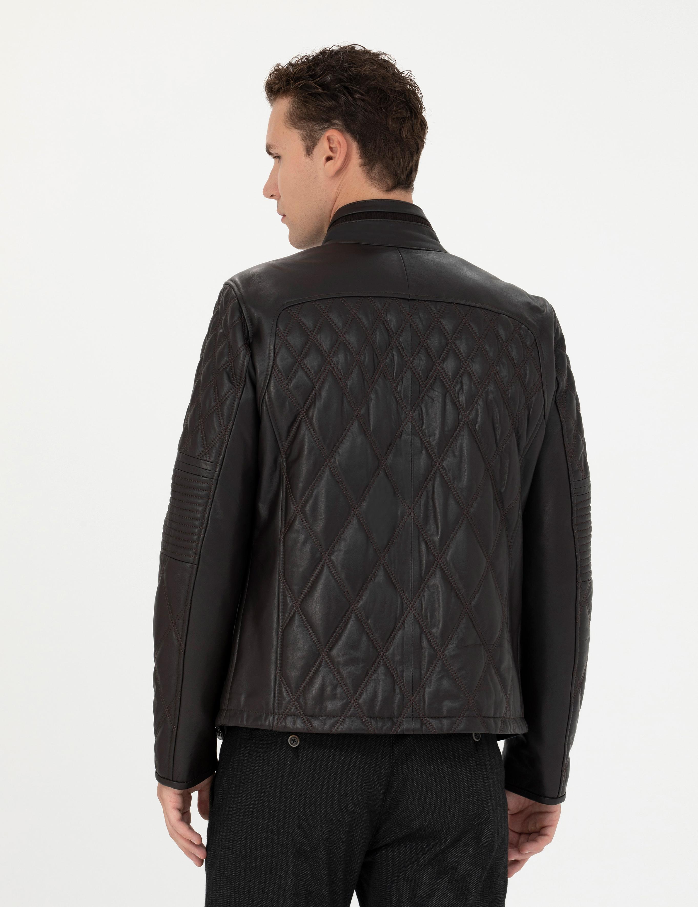 Kahverengi Deri Ceket