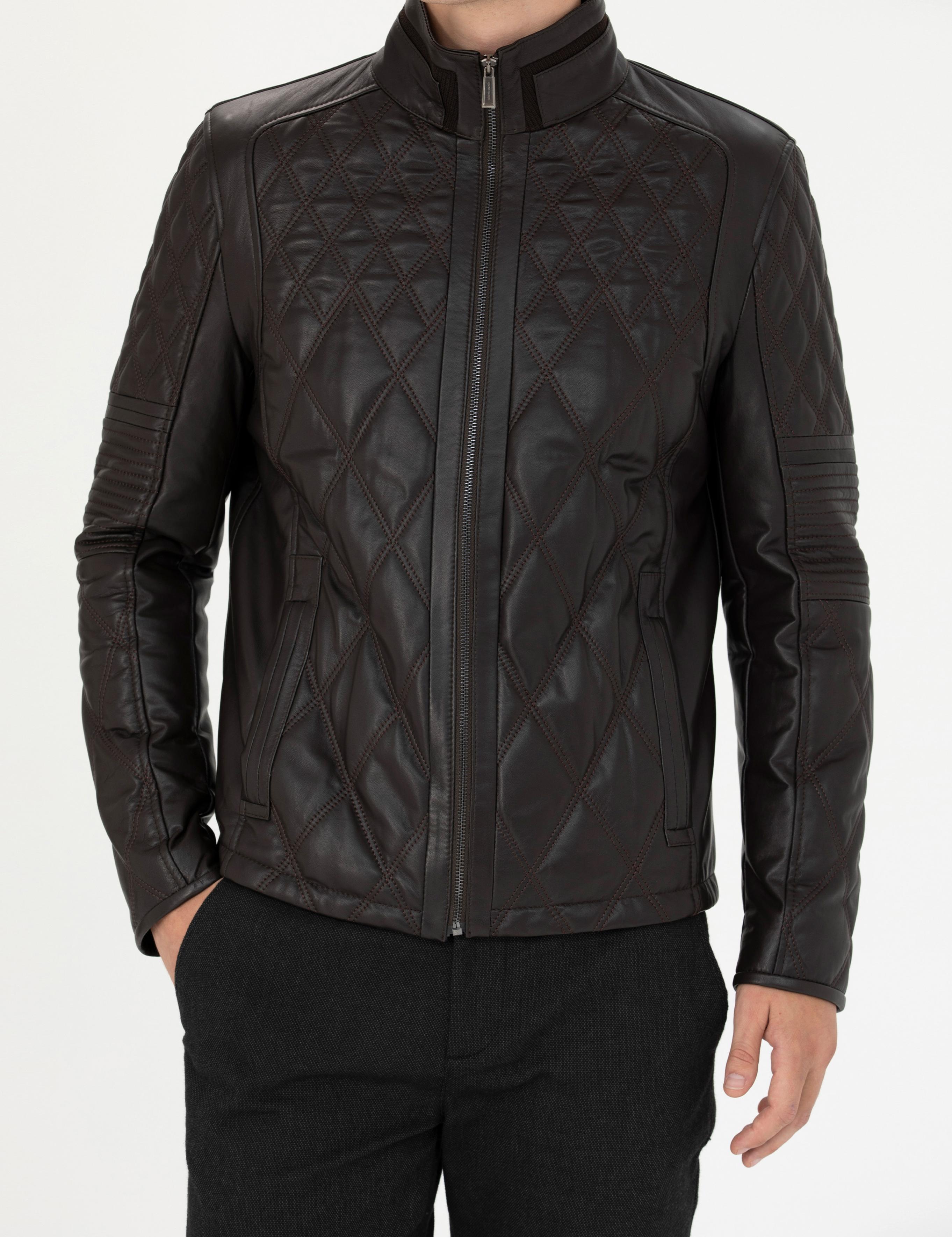 Kahverengi Deri Ceket