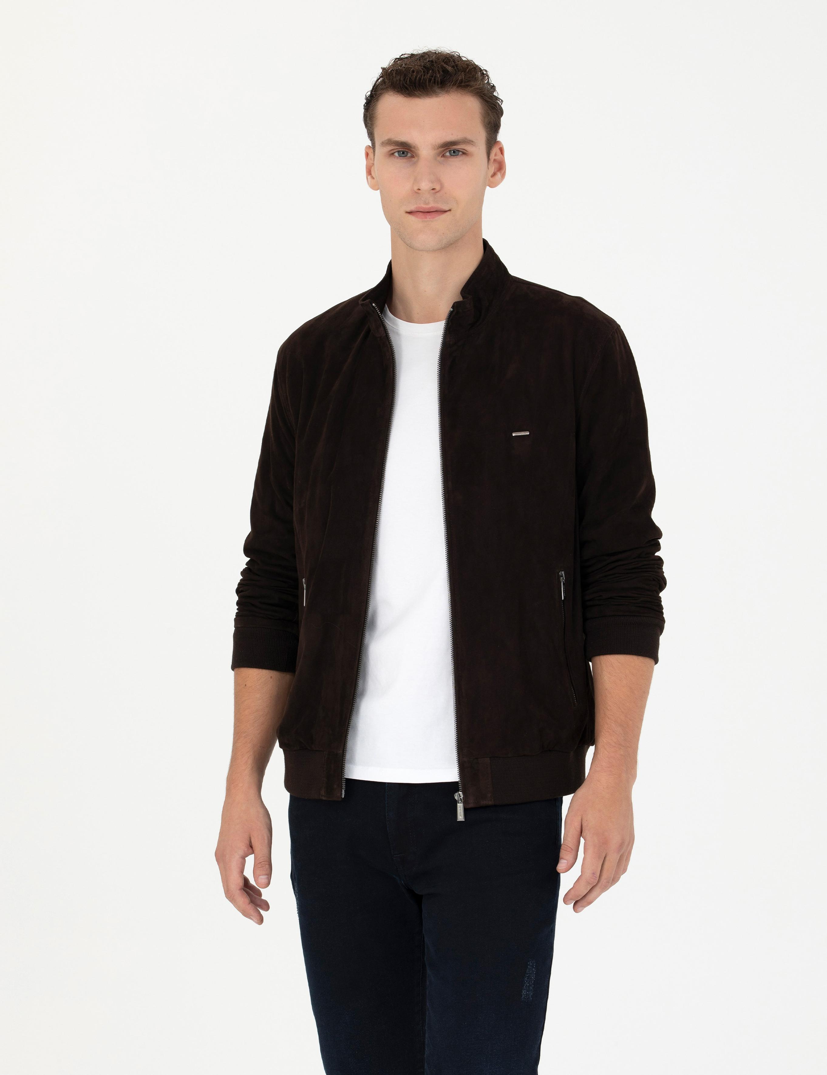 Kahverengi Deri Ceket