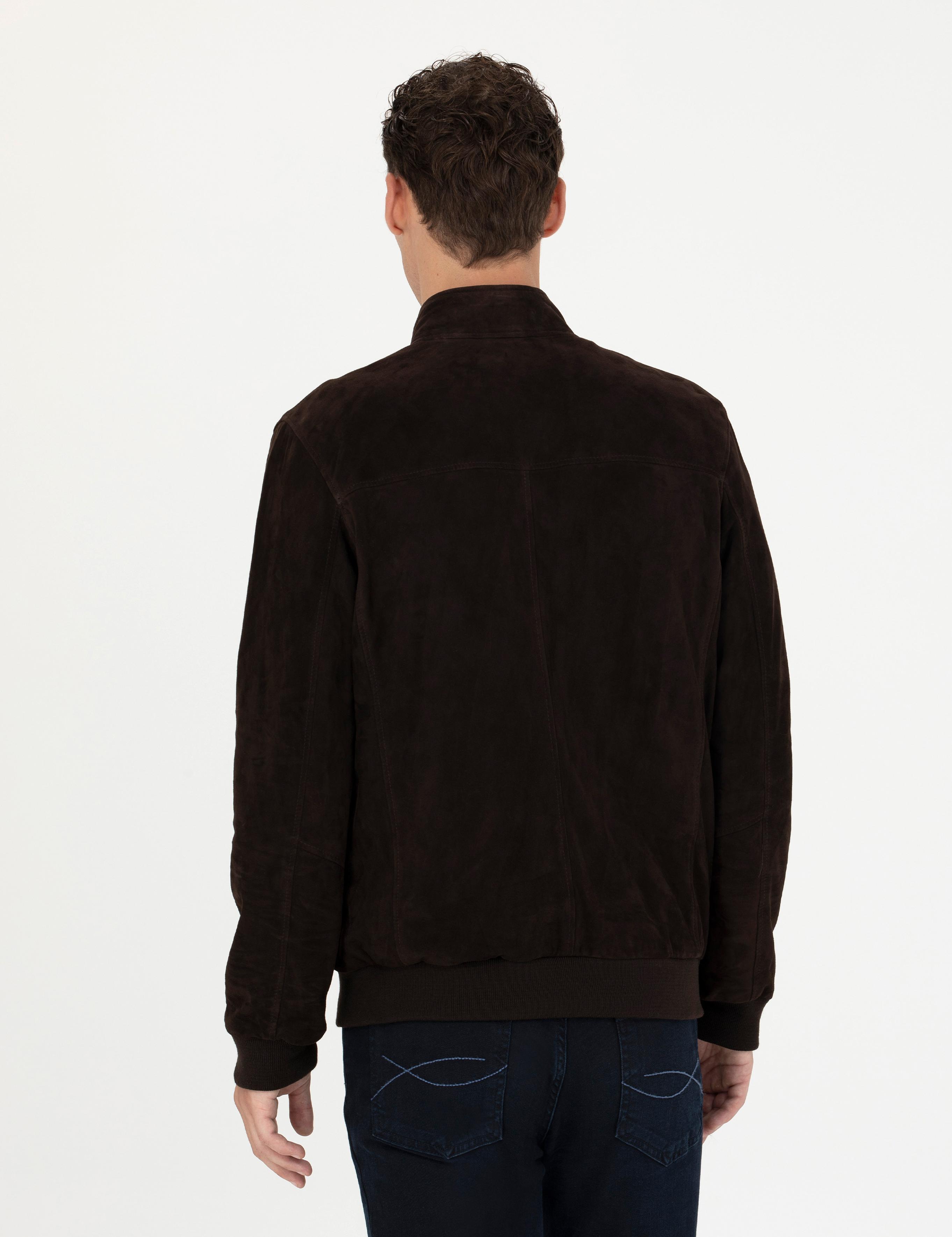 Kahverengi Deri Ceket