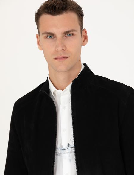 Siyah Deri Ceket - 50285600001