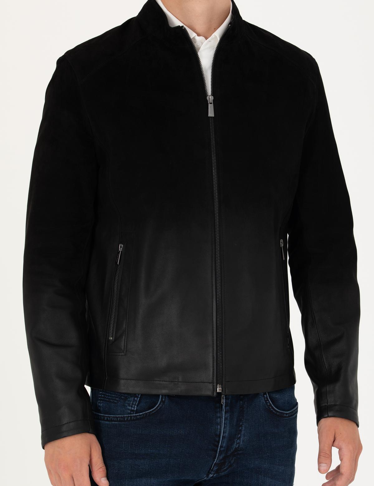 Siyah Deri Ceket - 50285600001