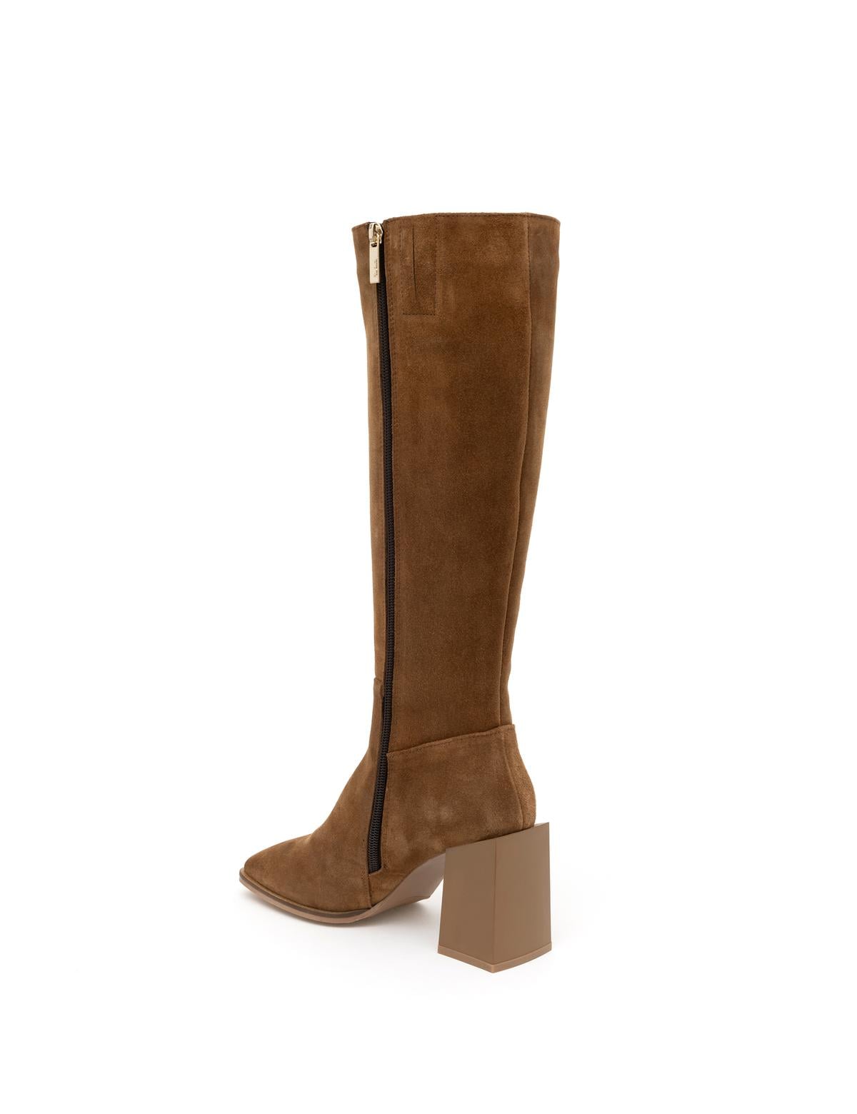 Kahverengi Topuklu Çizme - 50277690021