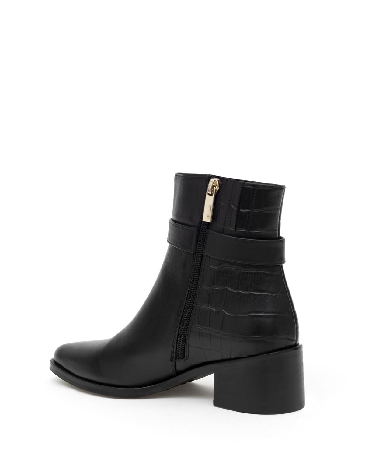 Siyah Topuklu Bot - 50277687001