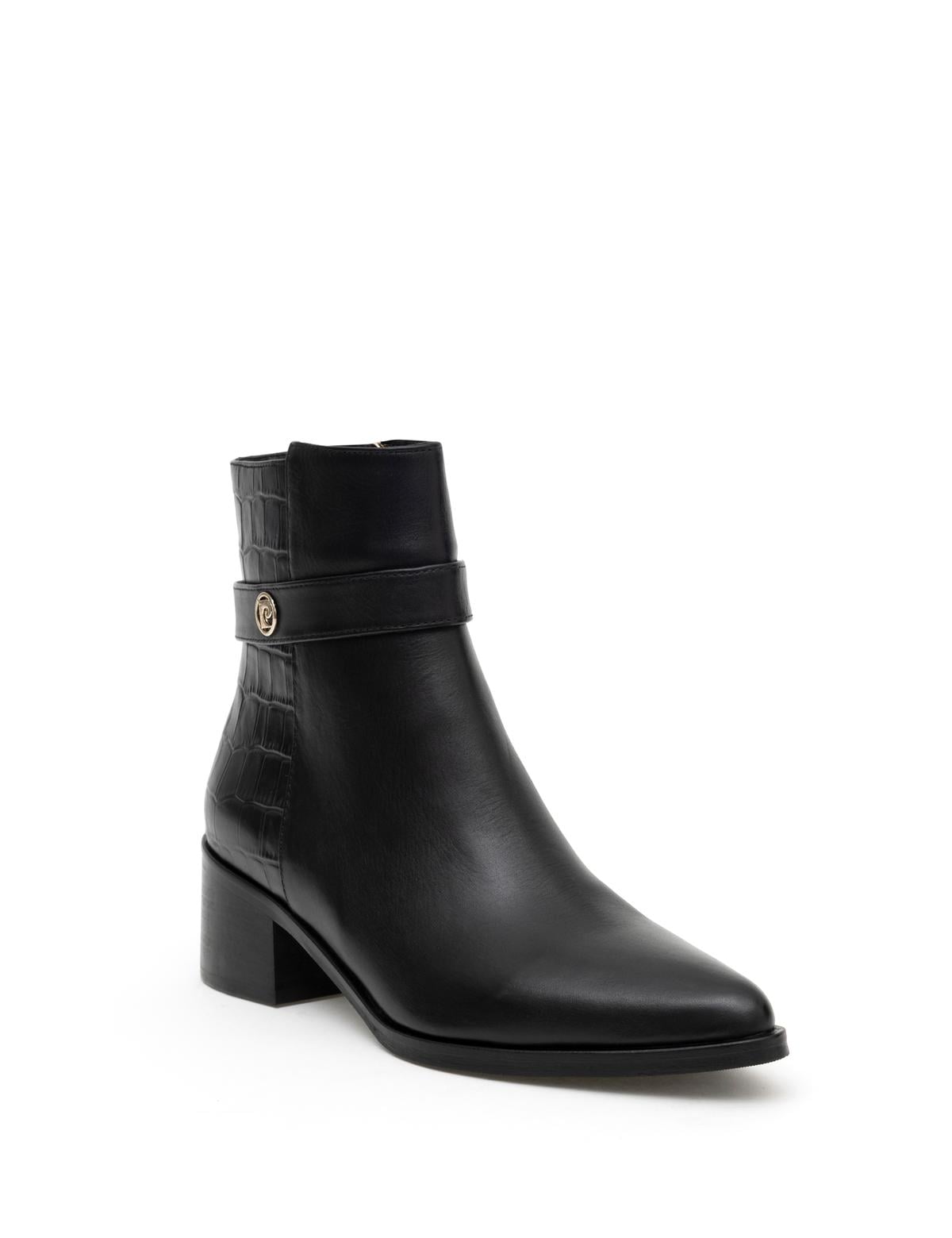 Siyah Topuklu Bot - 50277687001