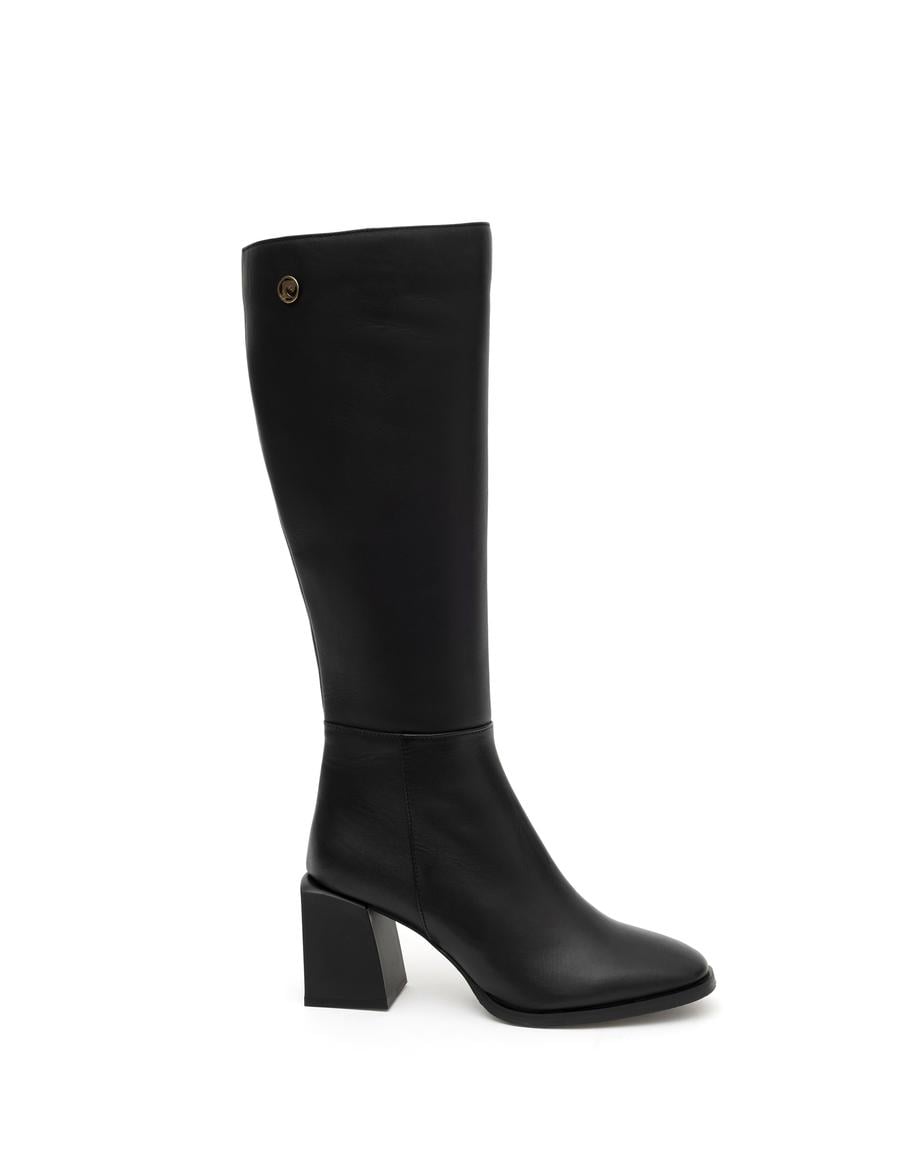 Siyah Topuklu Çizme