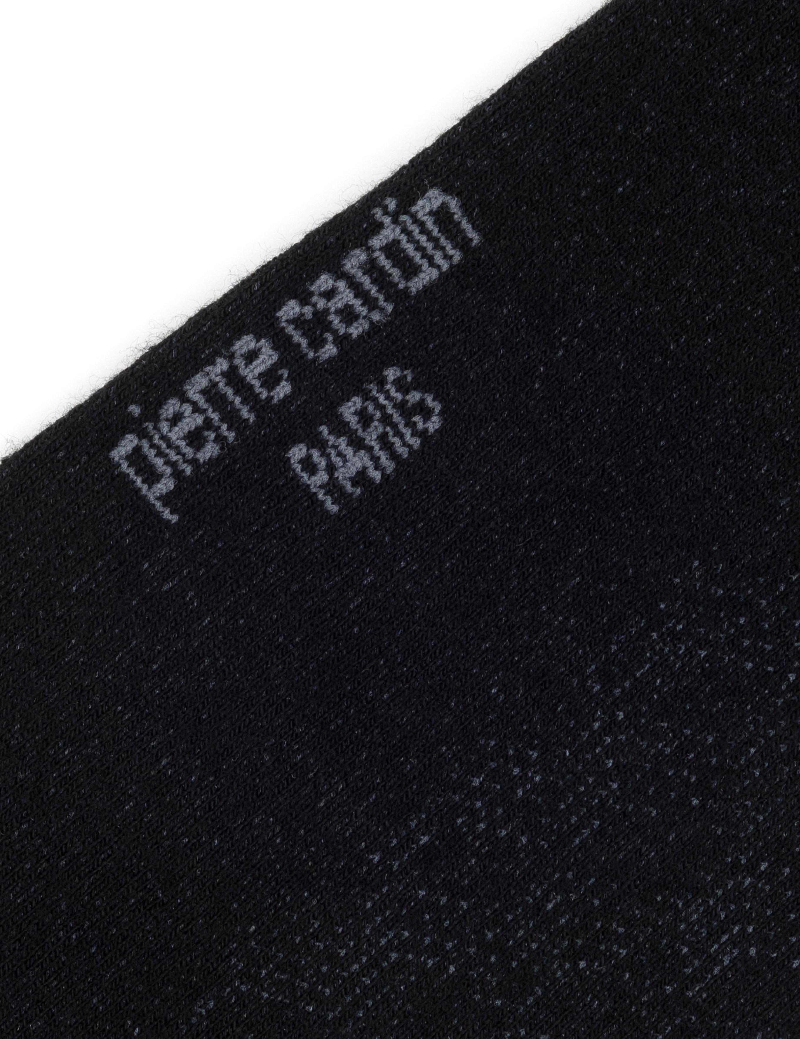 Erkek Bambu Karışımlı Siyah Soket Desenli Çorap